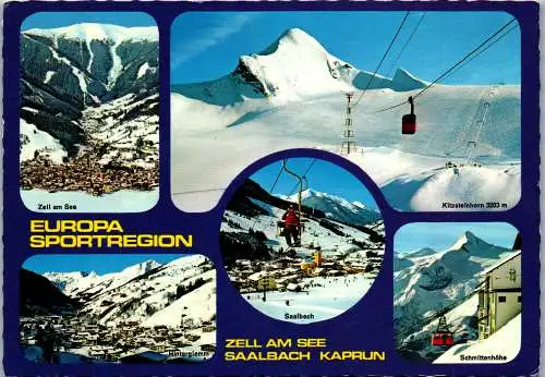 52395 - Salzburg - Zell am See , Saalbach Kaprun , Mehrbildkarte - gelaufen