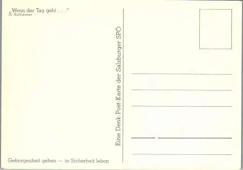 52402 - Salzburg - Salzburg , Festung Hohensalzberg , Wenn der Tag geht , G. Nusbaumer - nicht gelaufen