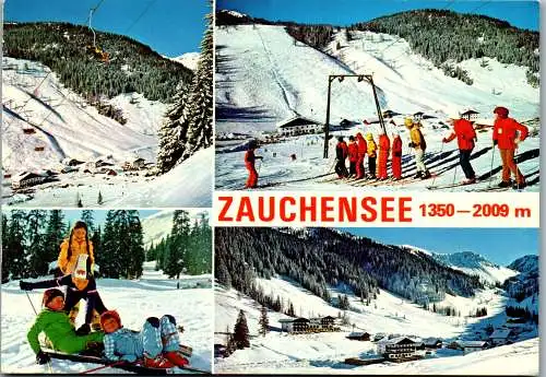 52416 - Salzburg - Zauchensee , Wintersport Zentrum , Mehrbildkarte - gelaufen