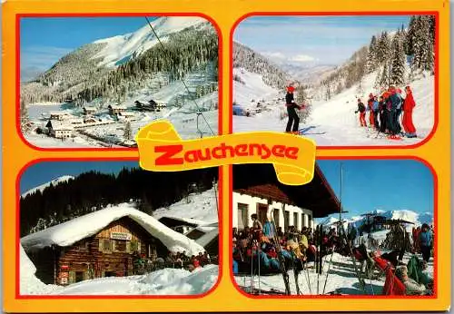 52417 - Salzburg - Zauchensee , Wintersport Zentrum , Mehrbildkarte - gelaufen 1982