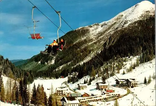 52419 - Salzburg - Zauchensee , Wintersport Zentrum , Gamskogel Sessellift , Mehrbildkarte - gelaufen 1982