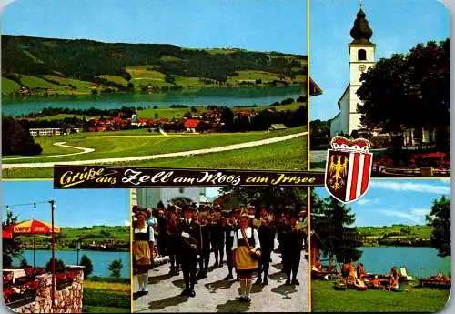 52420 - Oberösterreich - Zell am Moos , am Irrsee , Mehrbildkarte - gelaufen 1982