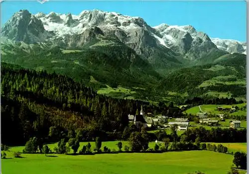 52422 - Salzburg - Werfenweng , gegen Hochkönig , Panorama - gelaufen 1991