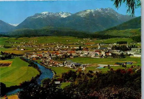 52426 - Salzburg - Tamsweg , mit Murfluß gegen die Hohen Tauern , Hundstein , Hocheck - gelaufen 1973