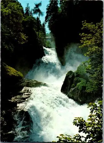 52448 - Salzburg - Bad Gastein , Mittlerer Wasserfall - gelaufen 1976