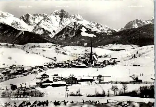 52468 - Salzburg - Alm , Panorama im Winter - gelaufen 1965