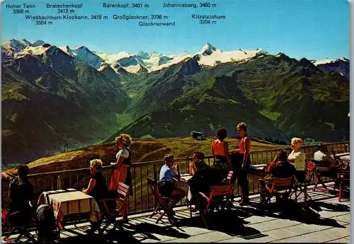 52471 - Salzburg - Zell am See , Schmittenhöhe , Blick gegen die Hohen Tauern - gelaufen