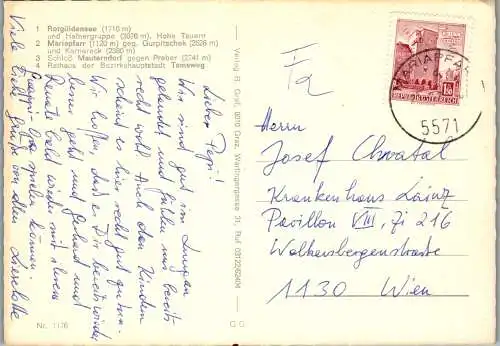 52479 - Salzburg - Lungau , Rotgüldensee , Hafnergruppe , Mariapfarr , Mauterndorf , Tamsweg - gelaufen