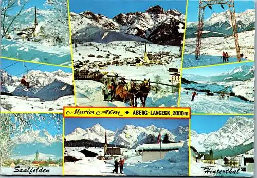 52487 - Salzburg - Maria Alm , Aberg Langeck , Mehrbildkarte  - gelaufen