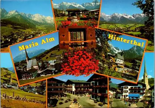 52488 - Salzburg - Maria Alm , Hinterthal , Mehrbildkarte - gelaufen 1983