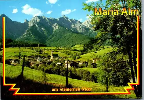 52491 - Salzburg - Maria Alm , am Steinernen Meer , Panorama - gelaufen 1995