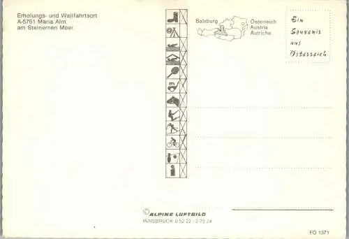 52493 - Salzburg - Maria Alm , am Steinernen Meer , Mehrbildkarte - nicht gelaufen