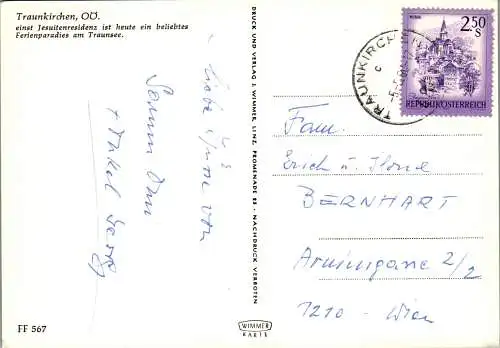 52507 - Oberösterreich - Traunkirchen , Mehrbildkarte - gelaufen 1980