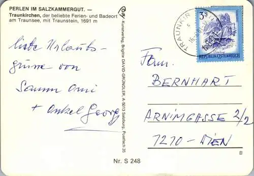 52508 - Oberösterreich - Traunkirchen , Traunsee , Traunstein - gelaufen 1981