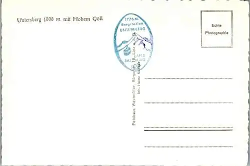 52513 - Salzburg - Untersberg , mit Hohem Göll , Panorama - nicht gelaufen