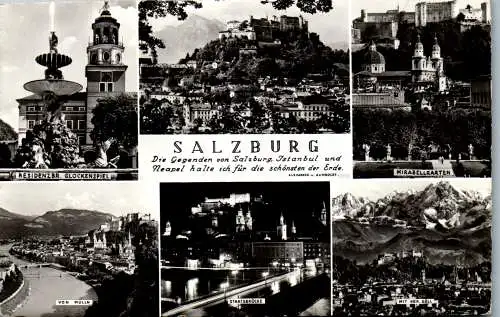 52518 - Salzburg - Salzburg , Mehrbildkarte - gelaufen