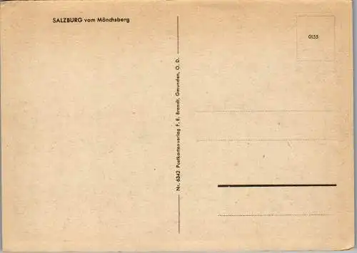 52519 - Salzburg - Salzburg , vom Mönchsberg - nicht gelaufen