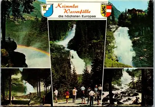 52524 - Salzburg - Krimml , Krimmler Wasserfälle , Mehrbildkarte - gelaufen 1981