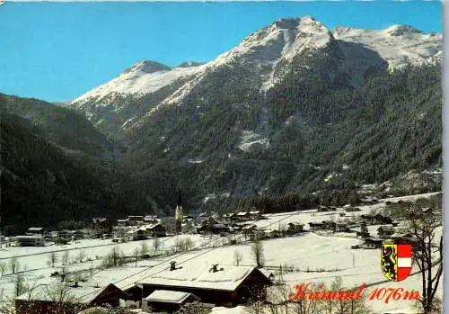 52525 - Salzburg - Krimml , Panorama gegen Seekar im Winter - gelaufen