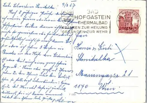 52537 - Salzburg - Bad Hofgastein , mehrbildkarte - gelaufen 1967