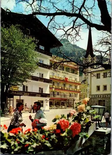 52538 - Salzburg - Bad Hofgastein , Kaiser Franz Platz , Hotel Moser , Salzburger Hof - gelaufen 1973