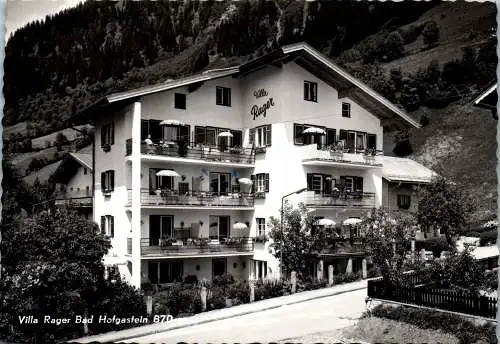 52565 - Salzburg - Bad Hofgastein , Villa Rager - gelaufen 1969