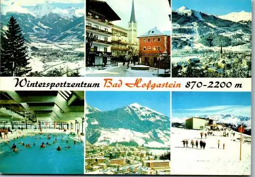 52583 - Salzburg - Bad Hofgastein , Wintersport , Mehrbildkarte - gelaufen 1980