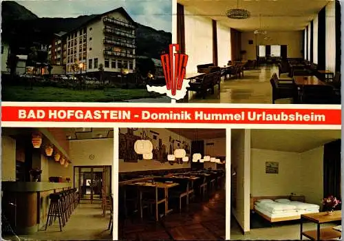 52597 - Salzburg - Bad Hofgastein , Dominik Hummel Urlaubsheim , Mehrbildkarte - gelaufen 1982