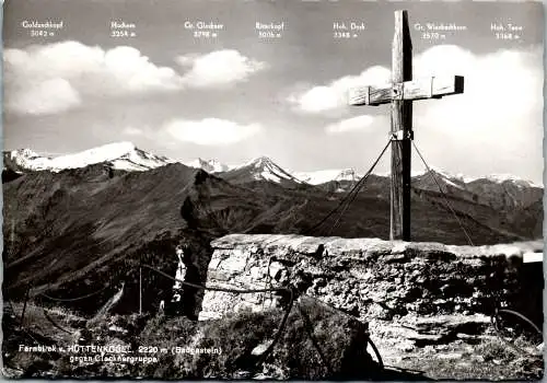 52605 - Salzburg - Bad Gastein , Fernblick v. Hüttenkogel gegen Glocknergruppe - gelaufen 1965