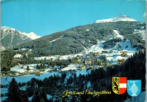 52613 - Salzburg - Bad Gastein , Hotels an der Kaiser Wilhelm Promenade , Winter - gelaufen 1980