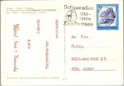 52621 - Salzburg - Altenmarkt , Zauchensee , Mehrbildkarte - gelaufen 1983