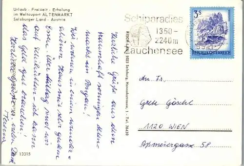 52622 - Salzburg - Altenmarkt , Mehrbildkarte - gelaufen