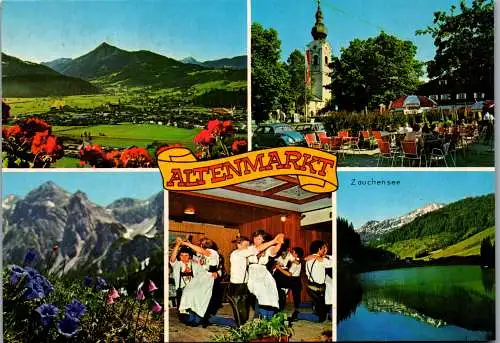 52624 - Salzburg - Altenmarkt , Zauchensee , Mehrbildkarte - gelaufen 1983