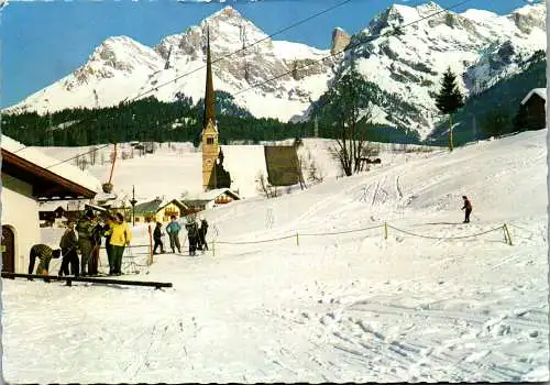 52629 - Salzburg - Alm bei Saalfelden , mit Steinernen Meer - gelaufen