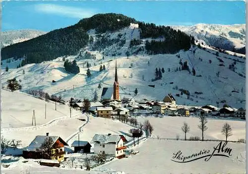 52630 - Salzburg - Alm bei Saalfelden , Panorama im Winter - gelaufen 1966