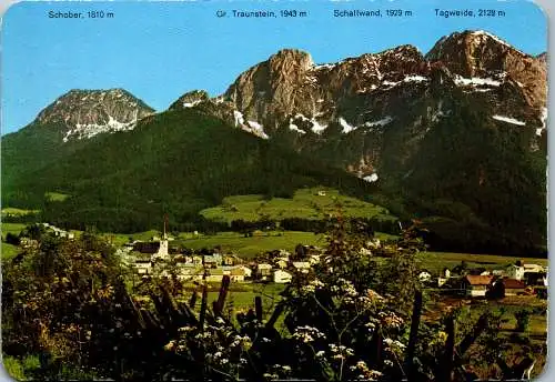 52633 - Salzburg - Abtenau , Schober , Großer Traunstein , Schallwand , Tagweide , Panorama - gelaufen 1981