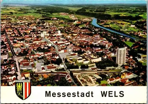 52635 - Oberösterreich - Wels , Panorama - gelaufen 1972