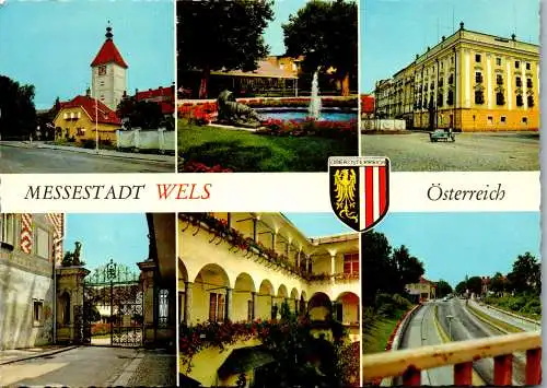 52636 - Oberösterreich - Wels , Mehrbildkarte - gelaufen 1978