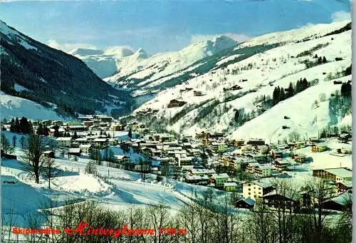 52652 - Salzburg - Hinterglemm , Panorama im Winter - gelaufen 1982