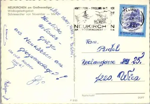 52672 - Salzburg - Neukirchen , am Großvenediger , Wildkogelschigbiet - gelaufen 1982