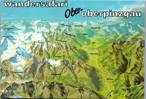 52681 - Salzburg - Oberpinzgau , Wanderkarte , Wandersafari - gelaufen 1983