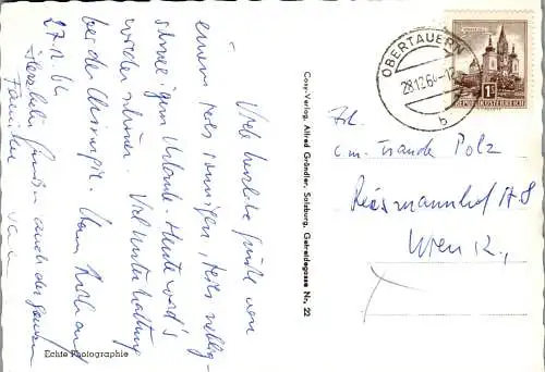 52683 - Salzburg - Obertauern , Ski , Winter , Tauerndörfl , Moaralm , Bohemia Hütte , Hotel Edelweiß - gel. 1964