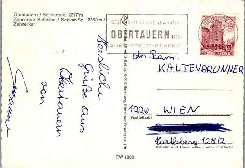 52686 - Salzburg - Obertauern , Mehrbildkarte - gelaufen 1974