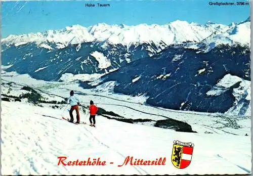 52702 - Salzburg - Mittersill , Resterhöhe , Paß Thurn , Blick auf Mittersill und Hollersbach - gelaufen