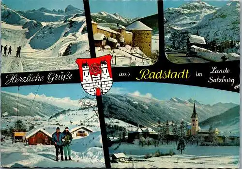 52723 - Salzburg - Radstadt , Mehrbildkarte - gelaufen 1974