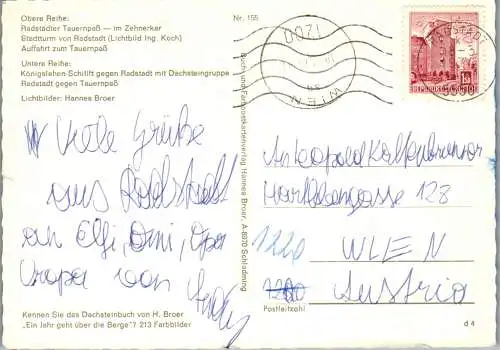 52723 - Salzburg - Radstadt , Mehrbildkarte - gelaufen 1974
