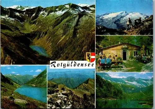 52743 - Salzburg - Muhr , Unterer Rotgüldensee , Oberer Rotgüldensee , Hütte , Mehrbildkarte - gelaufen