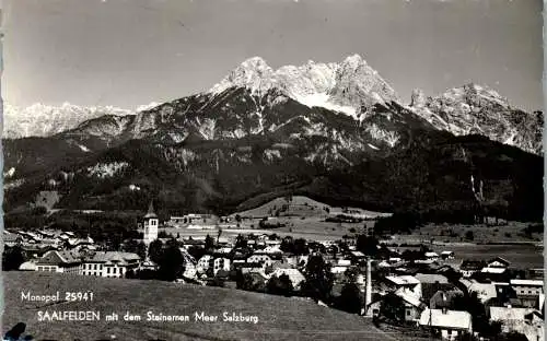 52760 - Salzburg - Saalfelden , mit Steinernen Meer , Panorama - gelaufen 1957