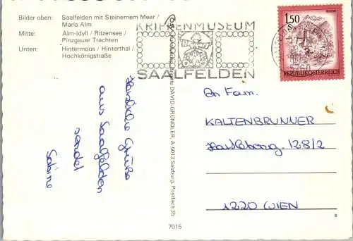 52764 - Salzburg - Saalfelden , Mehrbildkarte - gelaufen