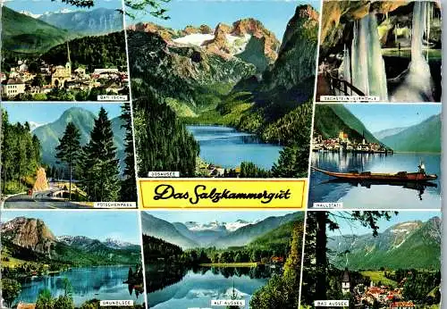 52770 - Salzburg - Salzkammergut , Mehrbildkarte - gelaufen 1967